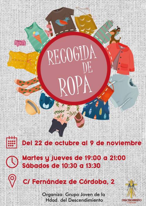 Campaña recogida de ropa descendimiento cordoba